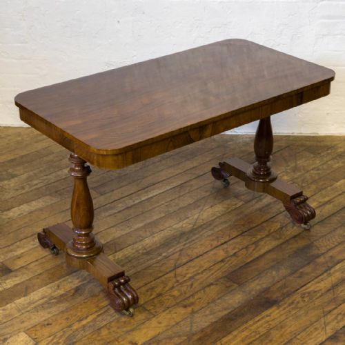 william iv rosewood library table - CATEGORY: ANTIQUE TABLES - DATED 18TH CENTURY