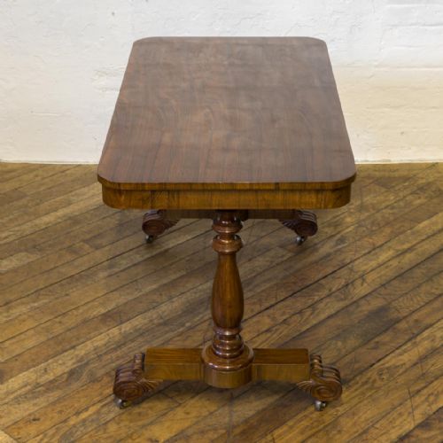 WILLIAM IV ROSEWOOD LIBRARY TABLE - ADDITIONAL PHOTO 4