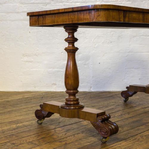 WILLIAM IV ROSEWOOD LIBRARY TABLE - ADDITIONAL PHOTO 7