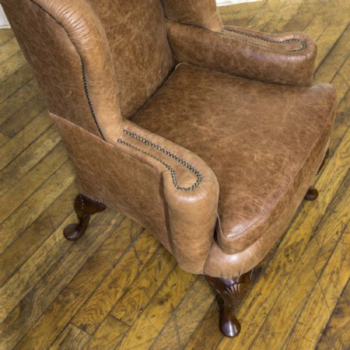 EDWARDIAN WINGED ARMCHAIR - ADDITIONAL PHOTO 2