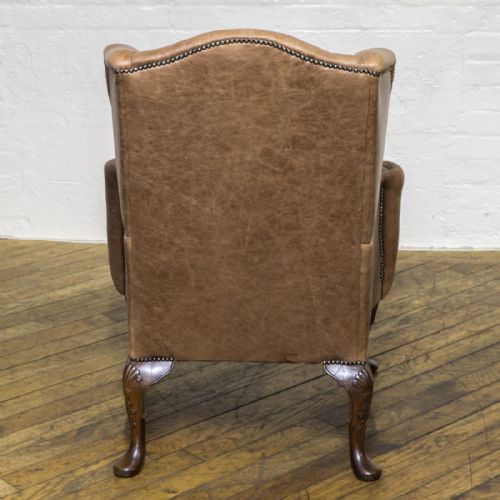 EDWARDIAN WINGED ARMCHAIR - ADDITIONAL PHOTO 4