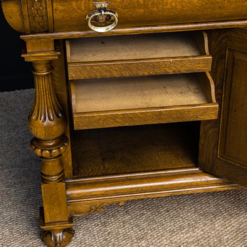 VICTORIAN OAK DRESSER BY JAMES PHILLIP AND SONS - ADDITIONAL PHOTO 3