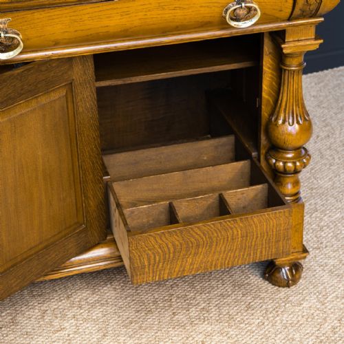VICTORIAN OAK DRESSER BY JAMES PHILLIP AND SONS - ADDITIONAL PHOTO 4