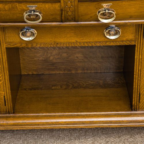 VICTORIAN OAK DRESSER BY JAMES PHILLIP AND SONS - ADDITIONAL PHOTO 5