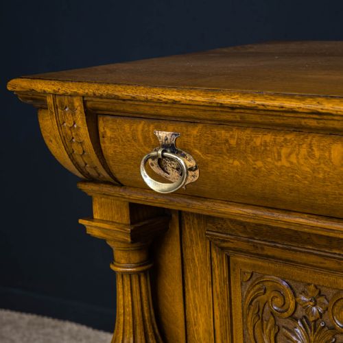 VICTORIAN OAK DRESSER BY JAMES PHILLIP AND SONS - ADDITIONAL PHOTO 9