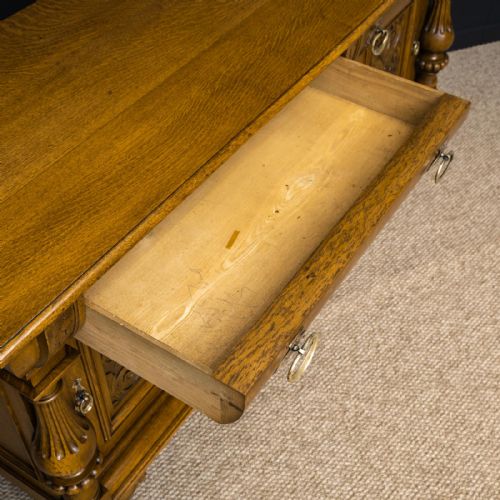 VICTORIAN OAK DRESSER BY JAMES PHILLIP AND SONS - ADDITIONAL PHOTO 17