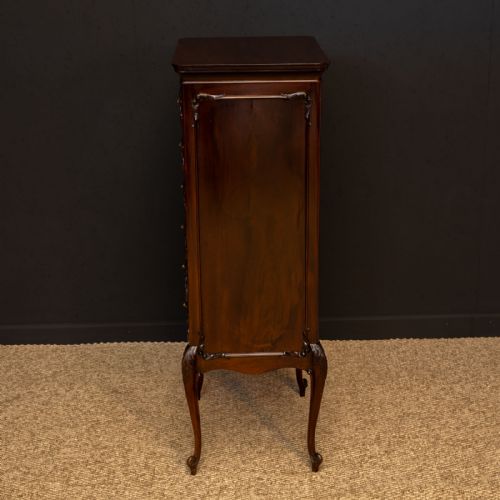 EDWARDIAN MAHOGANY MUSIC CABINET BY MACK HAMILTON - ADDITIONAL PHOTO 6