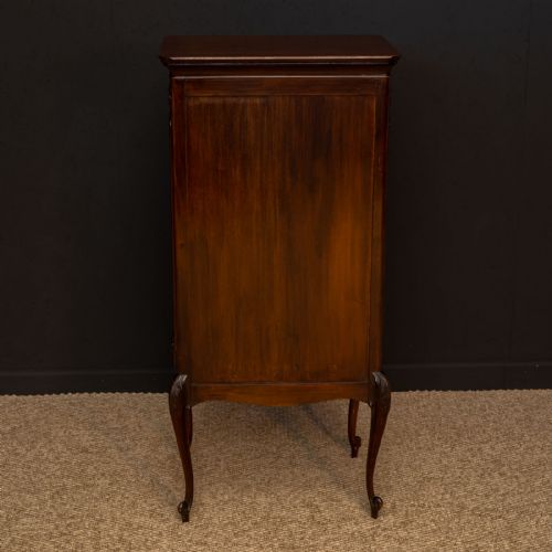 EDWARDIAN MAHOGANY MUSIC CABINET BY MACK HAMILTON - ADDITIONAL PHOTO 7