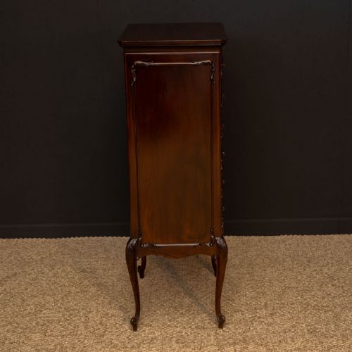EDWARDIAN MAHOGANY MUSIC CABINET BY MACK HAMILTON - ADDITIONAL PHOTO 8