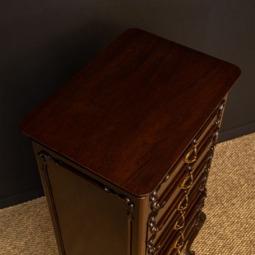 EDWARDIAN MAHOGANY MUSIC CABINET BY MACK HAMILTON - ADDITIONAL PHOTO 9