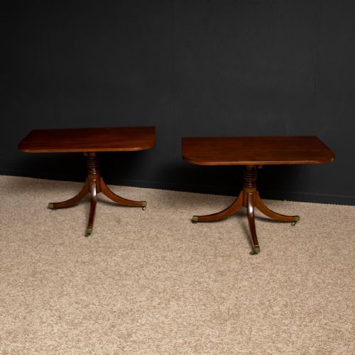 REGENCY REVIVAL MAHOGANY DINING TABLE - ADDITIONAL PHOTO 1