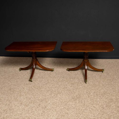 REGENCY REVIVAL MAHOGANY DINING TABLE - ADDITIONAL PHOTO 4