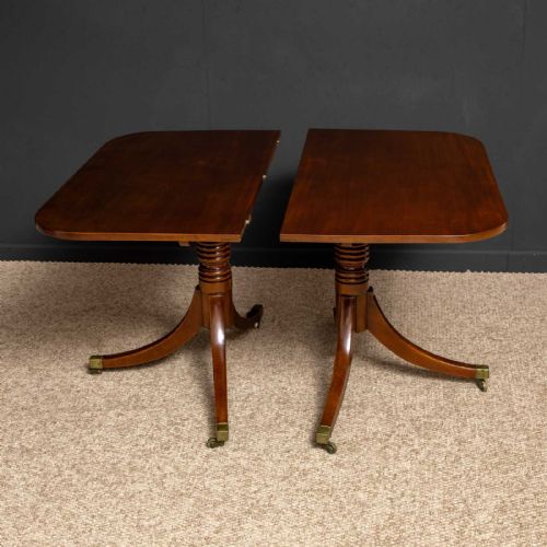 REGENCY REVIVAL MAHOGANY DINING TABLE - ADDITIONAL PHOTO 6