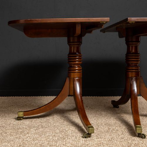 REGENCY REVIVAL MAHOGANY DINING TABLE - ADDITIONAL PHOTO 7