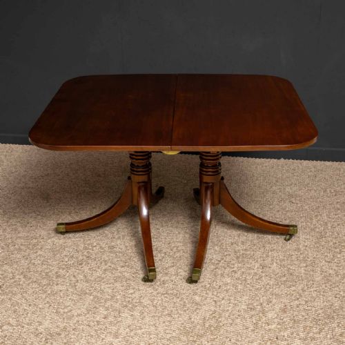 REGENCY REVIVAL MAHOGANY DINING TABLE - ADDITIONAL PHOTO 9