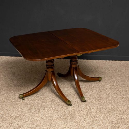 REGENCY REVIVAL MAHOGANY DINING TABLE - ADDITIONAL PHOTO 10