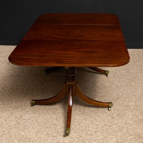 REGENCY REVIVAL MAHOGANY DINING TABLE - ADDITIONAL PHOTO 15