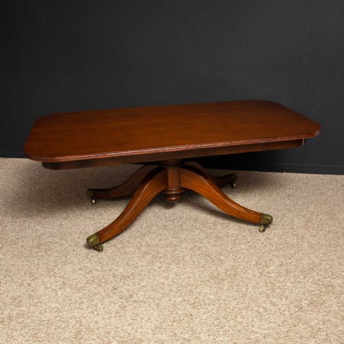 large regency revival mahogany dining table - CATEGORY: ANTIQUE TABLES - DATED EDWARDIAN