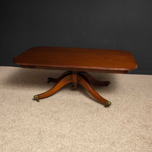 LARGE REGENCY REVIVAL MAHOGANY DINING TABLE - ADDITIONAL PHOTO 2