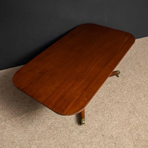 LARGE REGENCY REVIVAL MAHOGANY DINING TABLE - ADDITIONAL PHOTO 11