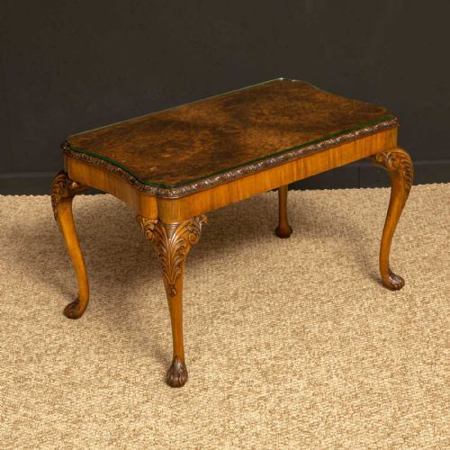 walnut coffee table - CATEGORY: ANTIQUE TABLES - DATED 1920