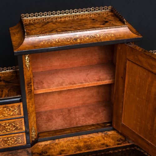 VICTORIAN WALNUT BONHUER DE JOUR - ADDITIONAL PHOTO 3
