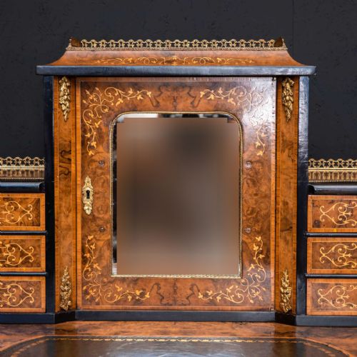 VICTORIAN WALNUT BONHUER DE JOUR - ADDITIONAL PHOTO 11
