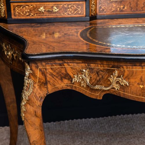 VICTORIAN WALNUT BONHUER DE JOUR - ADDITIONAL PHOTO 14