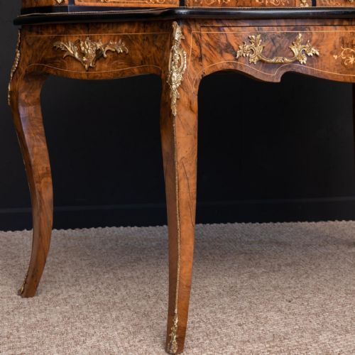 VICTORIAN WALNUT BONHUER DE JOUR - ADDITIONAL PHOTO 17