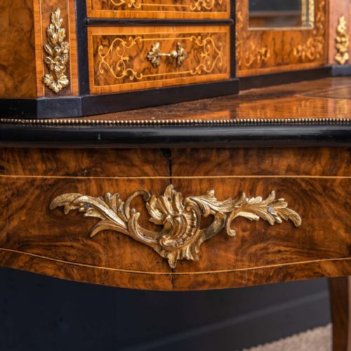 VICTORIAN WALNUT BONHUER DE JOUR - ADDITIONAL PHOTO 18