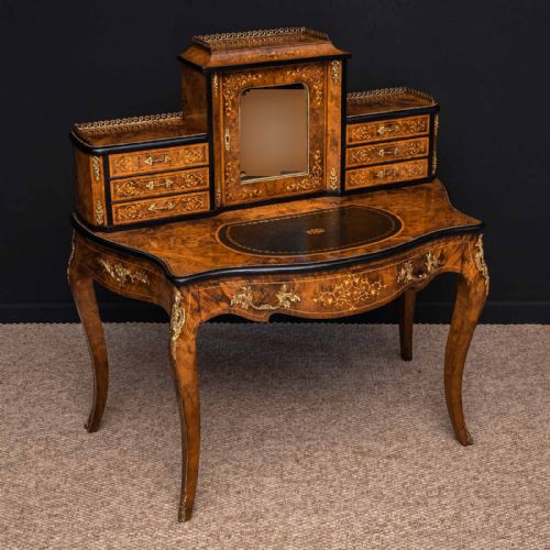 VICTORIAN WALNUT BONHUER DE JOUR - ADDITIONAL PHOTO 19