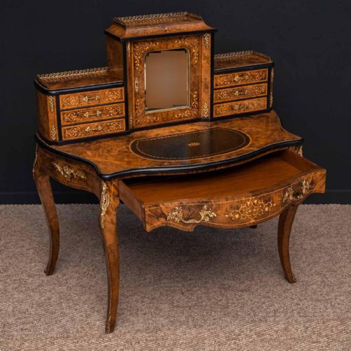 VICTORIAN WALNUT BONHUER DE JOUR - ADDITIONAL PHOTO 20