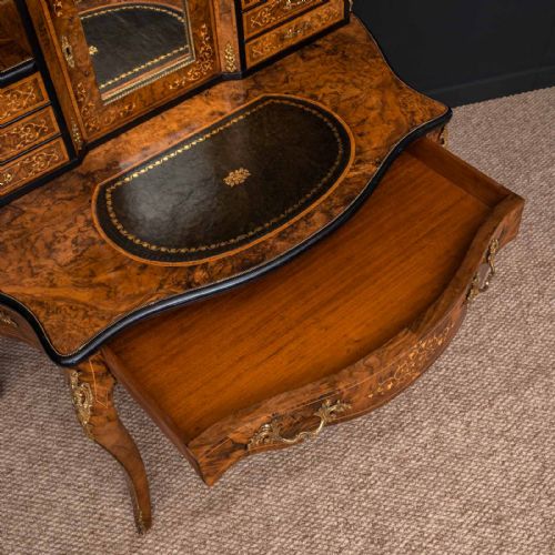 VICTORIAN WALNUT BONHUER DE JOUR - ADDITIONAL PHOTO 21