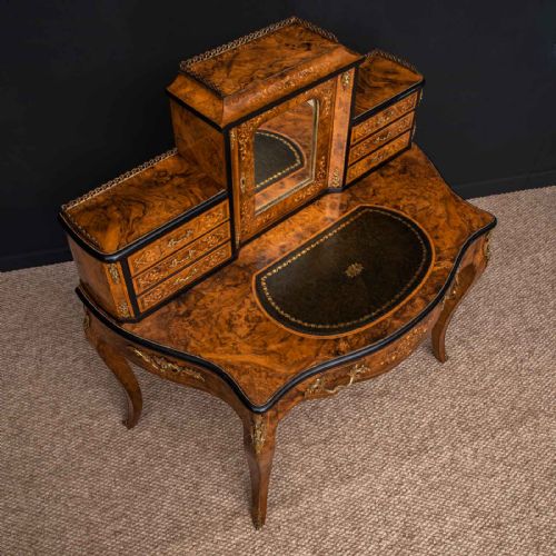VICTORIAN WALNUT BONHUER DE JOUR - ADDITIONAL PHOTO 22