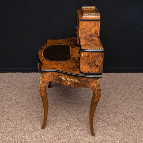 VICTORIAN WALNUT BONHUER DE JOUR - ADDITIONAL PHOTO 26