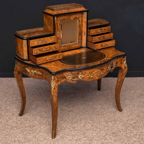 VICTORIAN WALNUT BONHUER DE JOUR - ADDITIONAL PHOTO 29