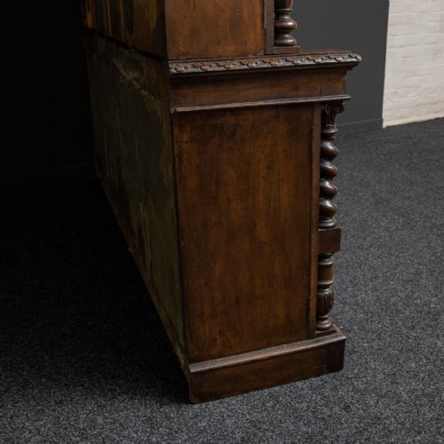 LATE VICTORIAN CARVED OAK BOOKCASE - ADDITIONAL PHOTO 19