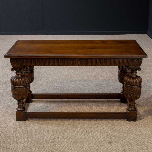 ELIZABETHAN STYLE OAK REFECTORY TABLE - ADDITIONAL PHOTO 1