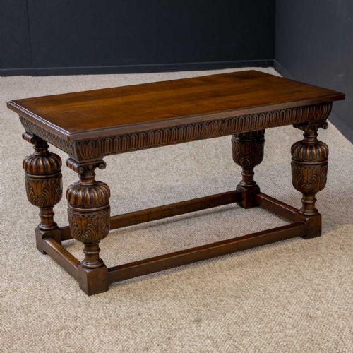 ELIZABETHAN STYLE OAK REFECTORY TABLE - ADDITIONAL PHOTO 2