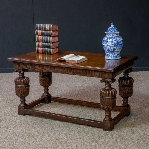 ELIZABETHAN STYLE OAK REFECTORY TABLE - ADDITIONAL PHOTO 3