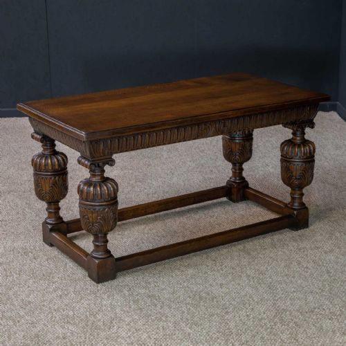 ELIZABETHAN STYLE OAK REFECTORY TABLE - ADDITIONAL PHOTO 4