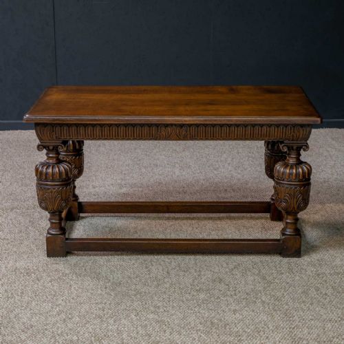 ELIZABETHAN STYLE OAK REFECTORY TABLE - ADDITIONAL PHOTO 7
