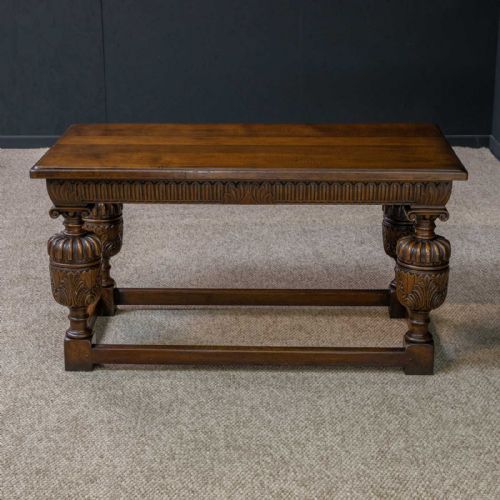 ELIZABETHAN STYLE OAK REFECTORY TABLE - ADDITIONAL PHOTO 8