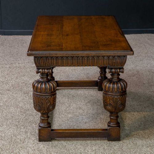 ELIZABETHAN STYLE OAK REFECTORY TABLE - ADDITIONAL PHOTO 9