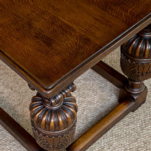 ELIZABETHAN STYLE OAK REFECTORY TABLE - ADDITIONAL PHOTO 11
