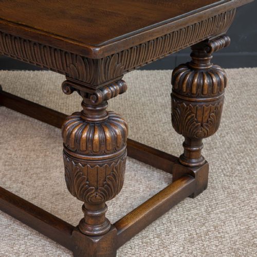 ELIZABETHAN STYLE OAK REFECTORY TABLE - ADDITIONAL PHOTO 12