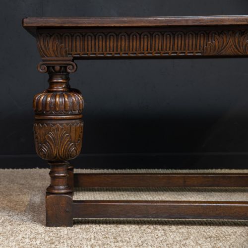 ELIZABETHAN STYLE OAK REFECTORY TABLE - ADDITIONAL PHOTO 15