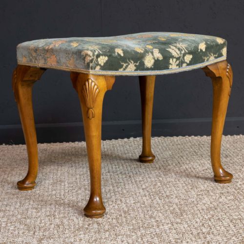 WALNUT DRESSING STOOL - ADDITIONAL PHOTO 1