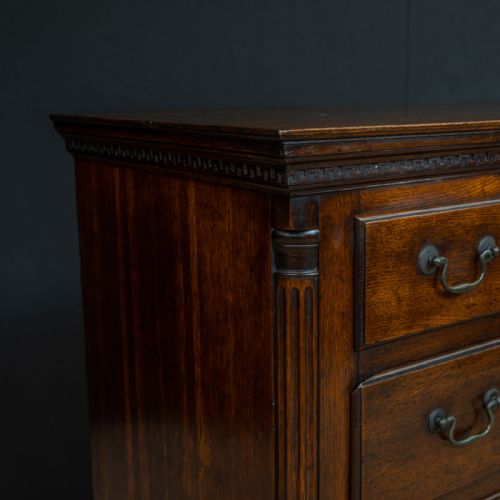 GEORGIAN OAK CHEST OF DRAWERS - ADDITIONAL PHOTO 7