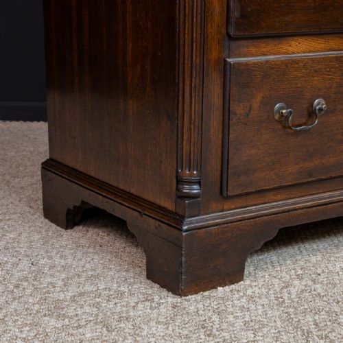 GEORGIAN OAK CHEST OF DRAWERS - ADDITIONAL PHOTO 8